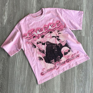 Camiseta Corta Blanca Extra Grande para Hombre con Estampado Geométrico Negro, Ribete en Contraste, Manga Corta, Estilo Urbano, Cuello Redondo, Jersey de Algodón - Product Image 6