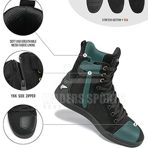 Zapatos de Motocicleta de Cuero Impermeables de Primera Calidad en Oferta, con Logotipo Personalizado, Cantidad al por Mayor, Hechos en Pakistán - Product Image 3