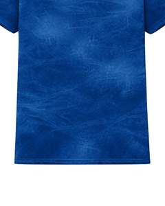 Camiseta Personalizada Azul Rey con Efecto Teñido para Hombre, Cuello Redondo, Manga Corta, Algodón, Estilo Casual Urbano, Lavado Vintage, OEM, Venta al por Mayor - Product Image 6