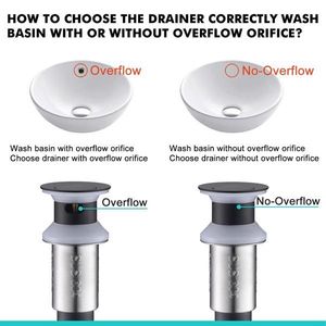 Bonde de vidange escamotable de 1,75 pouce pour lavabo de salle de bain en acier inoxydable, anti-colmatage, pour lavabo sur colonne, vanité, siphon de plomberie - Product Image 6