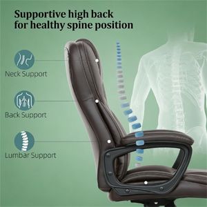 Sedia da Ufficio Girevole Marrone per Computer - Product Image 3