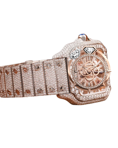 Premium Luxury Moissanite <b>Diamond</b> Bracelet <b>Watch</b> Men Full Stone Setting <b>Watch</b> - Product Image 2