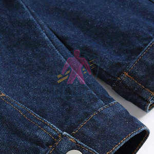 เสื้อแจ็คเก็ตยีนส์ผู้ชายแฟชั่น โลโก้ด้านหน้า ระบายอากาศ แห้งเร็ว ผ้าฝ้าย 100% กันลม ขายดี เสื้อแจ็คเก็ตฤดูหนาว - Product Image 3