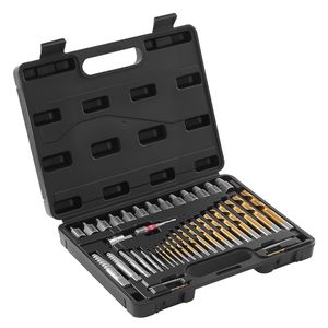 Set Estrattore Viti con 41 Pezzi, Estrattori Bulloni Easy Out, Adattatori Punte Trapano, Custodia Solida - Product Image 1