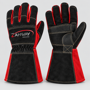 Nouveaux gants de soudage en cuir tactiques, longueur de poignet personnalisée, qualité durable, pour travaux extérieurs en hiver, gants de soudage - Product Image 1