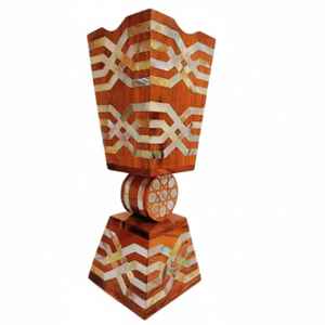 Quemador de incienso de madera, soporte de incienso de madera, quemador de incienso de resina ecológico y duradero, diseño antiguo, hecho a mano en India, para uso religioso. - Product Image 1