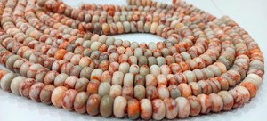 Perles de quartz jaspe rouge naturel, rondes, lisses, 8 mm - Product Image 3