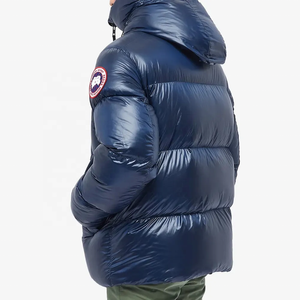 Streetwear Fashion Men's Padded Winter Hooded Puffer <b>Jacket</b> with Stand Collar and Zipper Front <b>Warm</b> <b>Waterproof</b> - Product Image 5