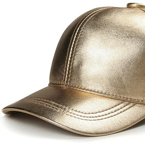 Gorras de béisbol deportivas de cuero estampadas para hombre, talla adulta, ajustables, lisas, a la moda, a precio económico. - Product Image 4