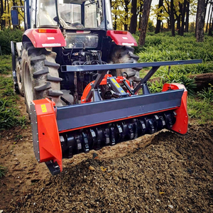 Ferri Forestry Mulcher Heavy Duty Diesel Hydraulic Brush Cutter Attachment Motor <b>Pump</b> for Excavator Skid Steer Tree Stump Land - Product Image 6