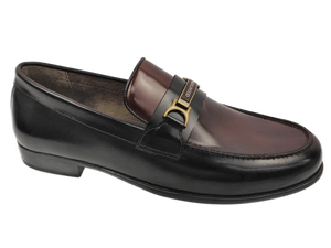 Zapatos Formales de Hombre, Estilo Slip-On, Parte Superior de Cuero Vacuno, Suela de Goma Lisa, Punta Cerrada, Antideslizantes, con Amortiguación de Aire, para Oficina y Carrera Profesional - Product Image 1