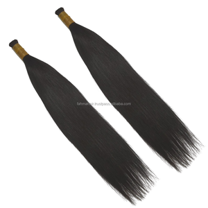 Extensions de cheveux Remy humains droits en vrac naturels indonésiens originaux Paquet de cheveux vierges à cuticules alignées sans produits chimiques - Product Image 2