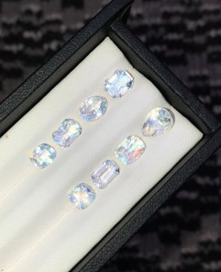 <b>Rainbow</b> Moonstone Faceted Lot Natural VVS Flashy Loose Gemstone Parcel For Jewelry Making Wholesale - Product Image 3