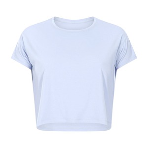 Camisetas Negras Personalizadas para Mujer, 200gsm, Corte Holgado, Casual, Primavera Verano, Nueva Camiseta Corta con Bordado, Venta al Por Mayor - Product Image 3
