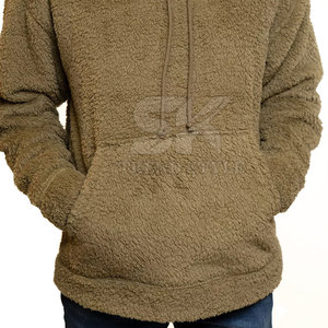 บริการ OEM เสื้อฮู้ดขนสัตว์ผู้ชาย ขายส่ง เสื้อฮู้ดขนสัตว์ผู้ชายดีไซน์ล่าสุด เสื้อฮู้ดขนสัตว์ผู้ชายสำหรับฤดูหนาว เสื้อฮู้ดขนสัตว์ผู้ชายที่ผลิตในปากีสถาน - Product Image 2