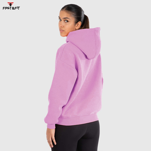 Compre sudaderas con capucha personalizadas, transpirables, informales, de estilo urbano, con hombros caídos, ecológicas, de punto, para invierno. - Product Image 2