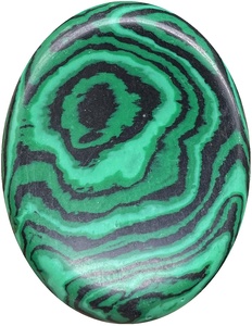 Piedra de malaquita sintética verde, cristal curativo tallado a mano - Product Image 1