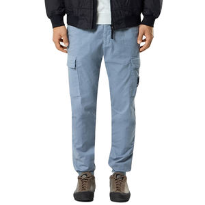 Men Premium Cargo Pants Regular Tapered Fit Stretch Cotton Twill <b>Elastic</b> Waist Streetwear Utility Cargo Trousers Custom OEM - Product Image 6