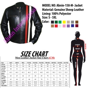 Chaqueta Bomber de Piel de Oveja de Alta Calidad para Hombre, con Cuello Alto, Impermeable, Transpirable, Resistente al Viento y Ecológica, Estilo Urbano - Product Image 5