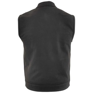 Chaleco de Cuero Casual para Hombre Tallas Grandes, Chaleco de Piel Vacuna a la Moda, Chaleco de Cuero sin Mangas para Motocicleta, Personalizado OEM ODM - Product Image 2