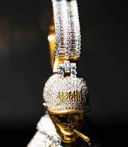 Colgante Inflable Personalizado Estilo Hiphop con Diseño de Niño de Dibujos Animados, Modelo de Personaje de Plata con Moissanita, Luz para Decoración de Fiestas y Regalo - Product Image 2