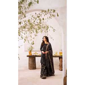 Conjunto de Top y Pantalones Palazzo con Dupatta Elegante y Moderno para Mujer, Ropa de Fiesta - Product Image 3