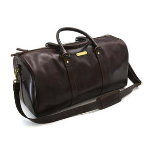 Sac de voyage en toile personnalisé en gros, capacité 50-70L, marron foncé, avec poignée supérieure et bandoulière réglable - Product Image 5