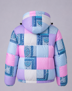 Custom Logo Winter New Textured Warm Long <b>Line</b> Puffer Quilted Latest Jacket Women Hooded <b>Coat</b> Waterproof Windproof Outerwear - Product Image 3