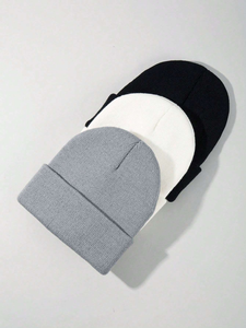 Bonnet d'hiver tricoté de créateur avec logo brodé, bonnet de sport à pompon, toque de golf, bonnet personnalisé à pompon, camouflage, nœuds - Product Image 2