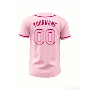 Camiseta de Béisbol Unisex Transpirable, Talla Grande, Tejido de Malla de Seda/Algodón, Logotipo Personalizado OEM Impreso, Impresión Digital, Antibacteriana - Product Image 6