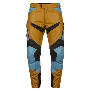 Pantalon de moto en cuir épais avec siège renforcé pour les motards professionnels et les événements de course - Product Image 1