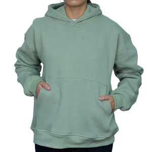 Sweat à capuche personnalisable en molleton technique bleu ciel pour femme, survêtement confortable en mélange de coton pour l'hiver, sweat à capuche pour homme DDP - Product Image 1
