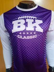 T-shirt décontracté en jersey d'élasthanne en coton pour hommes, broderie personnalisée, manches longues, teinture par immersion, dernier logo imprimé, vraies photos, tissu tricoté - Product Image 2