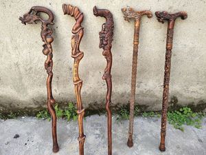 "ไม้เท้าทำด้วยมือสำหรับผู้สูงอายุ" "ไม้เท้าเดินไม้ธรรมชาติ" "ไม้เท้าเดินป่าทำจากไม้สำหรับผู้สูงอายุ - Product Image 4