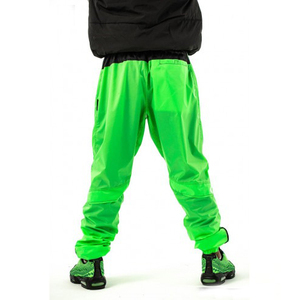 Pantalon de jogging pour homme vert fluo, taille élastique, séchage rapide, style urbain, poches latérales, tricoté mi-lourd, idéal pour le printemps - Product Image 5