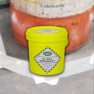 Kit anti-déversement d'hydrocarbures 15L avec seau, kit de contrôle d'urgence pour les déversements d'huile avec tampon absorbant et chaussette absorbante, pour fuites de carburant et de diesel en usine et entrepôt - Product Image 3