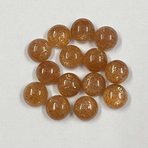 Calidad superior mejor distribuidor Natural 5mm piedra solar cabujones redondos sueltos al por mayor piedras preciosas semipreciosas fabricación de joyas proveedor - Product Image 4