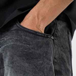 Shorts de Mezclilla para Hombre, Diseño Moderno, Lavados, Corte Holgado, Venta al Por Mayor, Logotipo Personalizado - Product Image 5