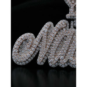 <b>Custom</b> Iced Out MOM Pendant <b>Necklace</b> Hip Hop Cubic Zirconia Diamond <b>Name</b> Pendant Gold Silver Jewelry Gift - Product Image 6