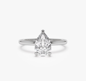 14K Rose Gold Lab Diamond Halo Engagement <b>Ring</b> IGI Certified Trendy Wedding Gift - Product Image 2