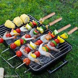 Parrilla Portátil de Carbón con Soporte para Asar al Aire Libre y Barbacoa - Product Image 1