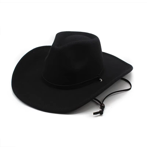 Chapeau de cowboy avec logo imprimé, nouveau design hiver, chapeaux Fedora pour femmes, vente en gros 2026, chapeaux de cowboy pour hommes avec cordon coupe-vent - Product Image 1