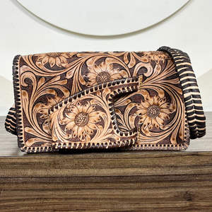 กระเป๋าสะพายข้างสำหรับผู้หญิงหนังวัวผู้หญิงอุปกรณ์ทำมือความจุขนาดใหญ่และดีไซน์แฟชั่นทันสมัย - Product Image 4