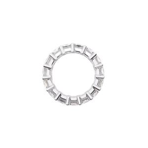 Bague moderne en argent avec diamant moissanite taille émeraude, la plus vendue, pour unisexe, disponible à prix d'exportation depuis l'Inde - Product Image 1