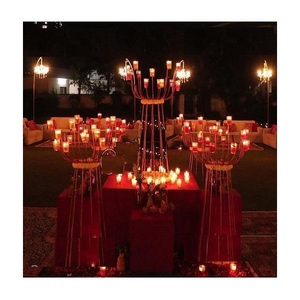 Shaped <b>Wedding</b> <b>Candle</b> Holder Fiber Reinforced Plastic Material Elegant Decor for Special Occasions Shobha Jain Impex Made Delhi - Product Image 1