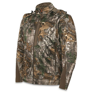 Unisex Winter Hooded Canvas Varsity Jacket Waterproof Windproof Breathable Spandex/Polyester Casual Regular Fit <b>Camouflage</b> - Product Image 6