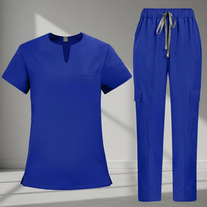 Uniformes Médicos Unisex para Enfermería, Conjunto de Uniformes de Hospital, Impermeables, Tejido de Spandex/Poliéster - Product Image 3