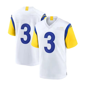 ชุดอเมริกันฟุตบอลแบบใหม่สั่งทำได้ พิมพ์ลายตามต้องการ ระบายอากาศได้ดี โลโก้สั่งทำ 100% โพลีเอสเตอร์ ทรงปกติ - Product Image 2