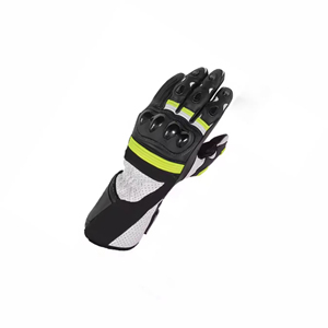 Guantes de Motocicleta de Cuero para Hombre, con Protección de Fibra de Carbono en los Nudillos, Pantalla Táctil, Resistentes al Viento, para Deportes para Adultos - Product Image 4