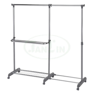 Wholesale Tools Free Easy Assembly Saving Three-Layer Durable Classic Steel Garment Rail Clothing <b>Hanger</b> Wardrobe Organizer - Product Image 1